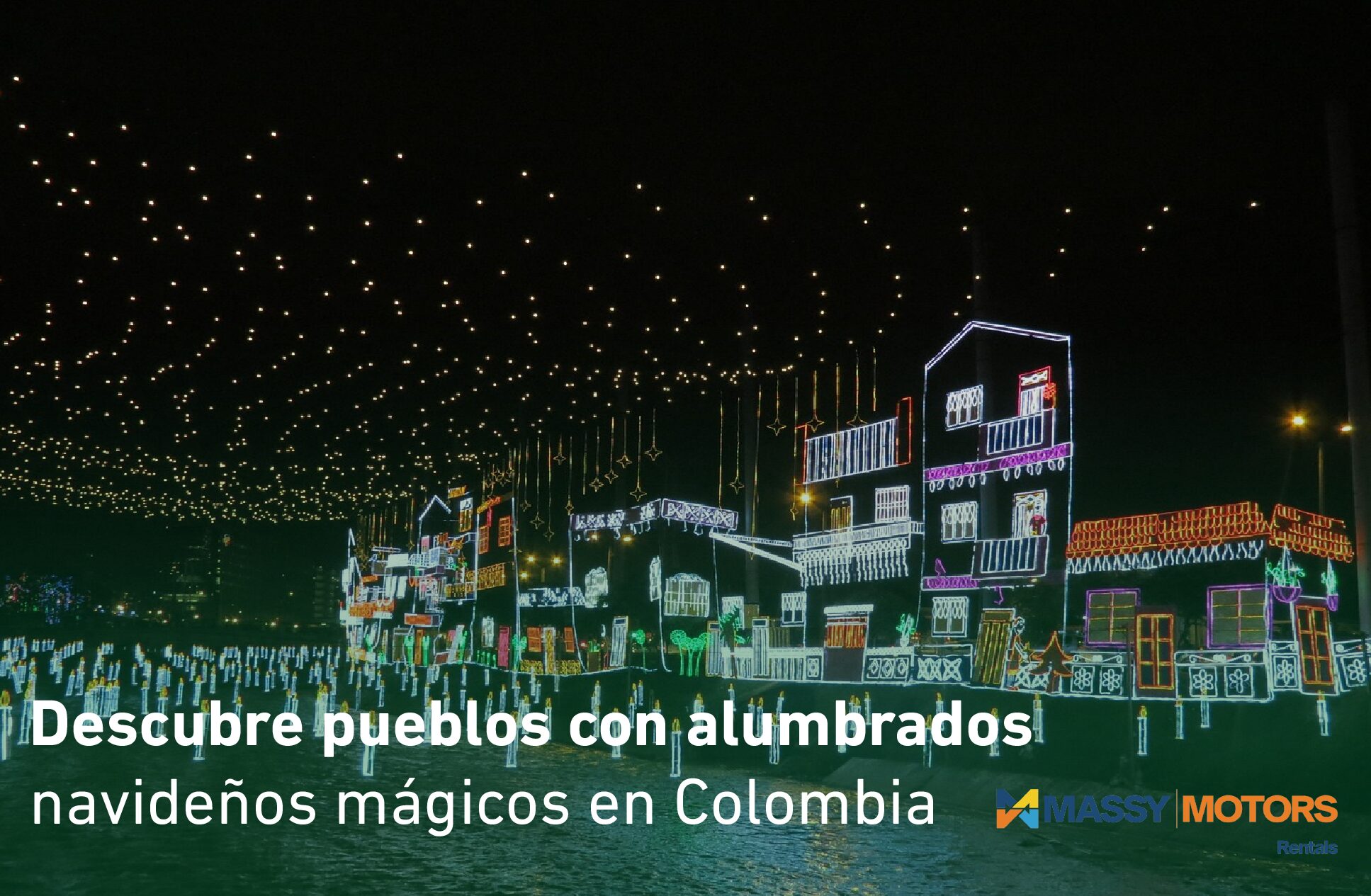 Descubre pueblos con alumbrados navideños mágicos en Colombia